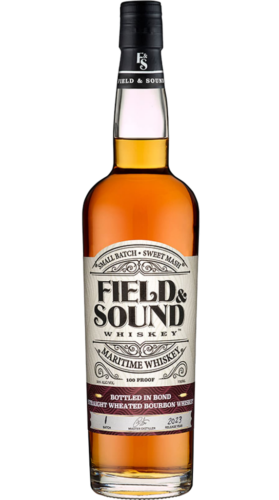 FIELD & SOUND BOURBON STRAIGHT WHEATED BOTTLED IN BOND NEW YORK 750ML