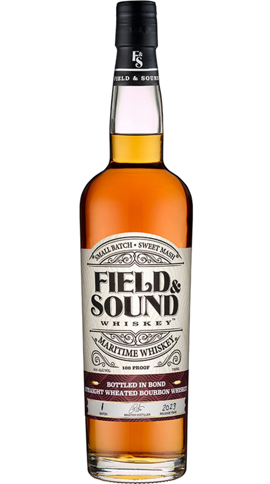 FIELD & SOUND BOURBON STRAIGHT WHEATED BOTTLED IN BOND NEW YORK 750ML