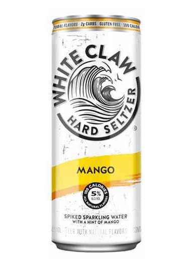 WHITE CLAW HARD SELTZER MANGO 19.2OZ CAN