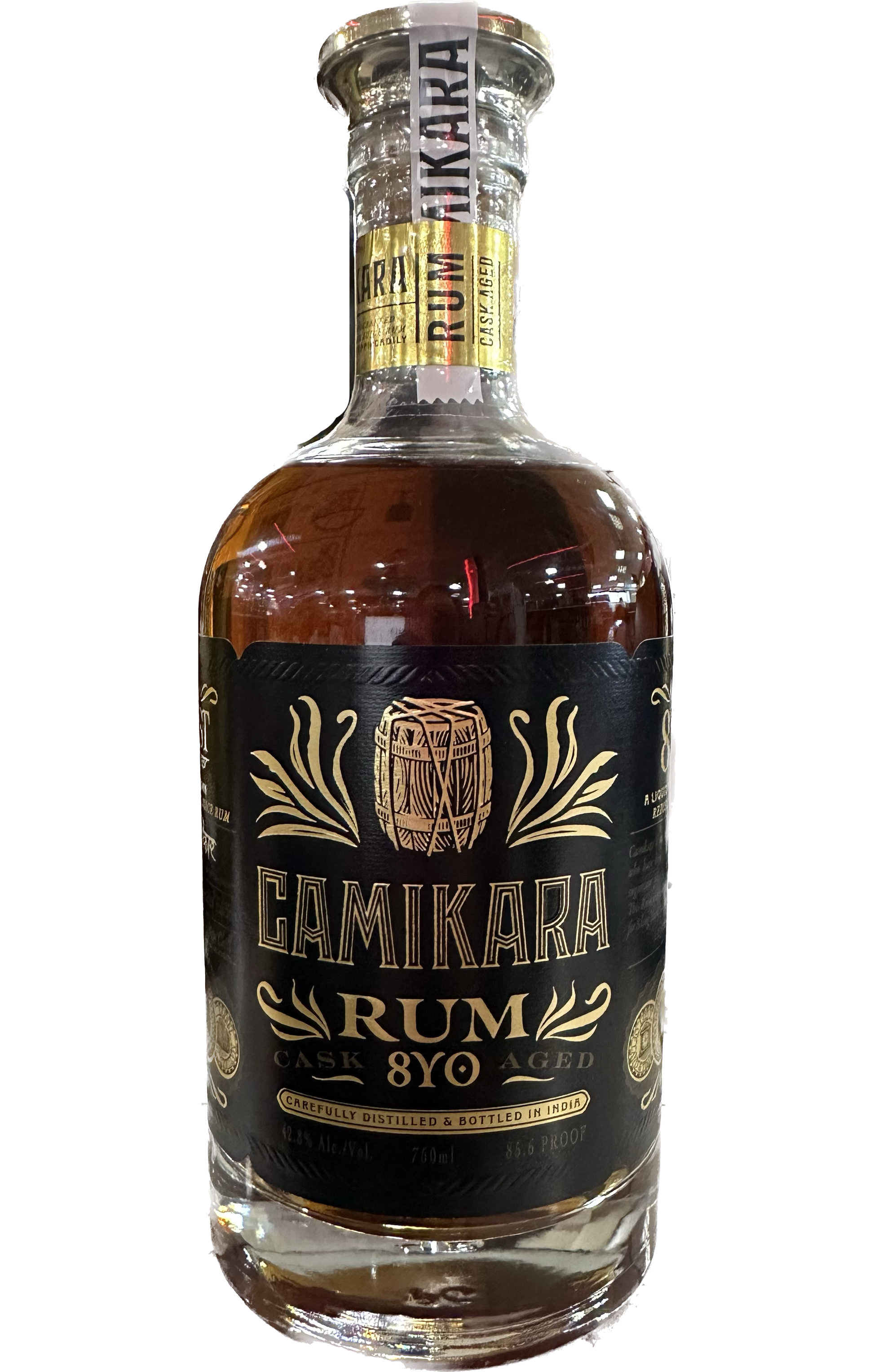 CAMIKARA RUM CASK AGED INDIA 8YR 750ML - Remedy Liquor