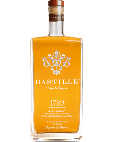 BASTILLE WHISKEY BLENDED RARE HANDMADE FRENCH LIMOUSIN OAK CASKS FRENCH 750ML