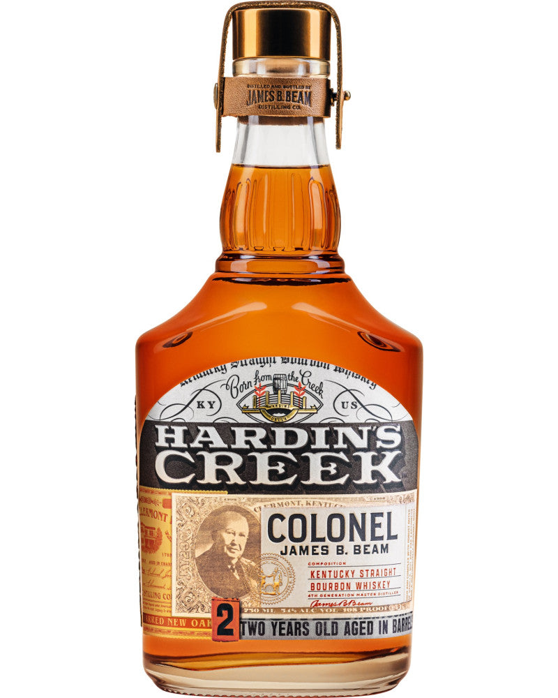 HARDINS CREEK COLONEL JAMES B BEAM BOURBON KENTUCKY 2YR 750ML