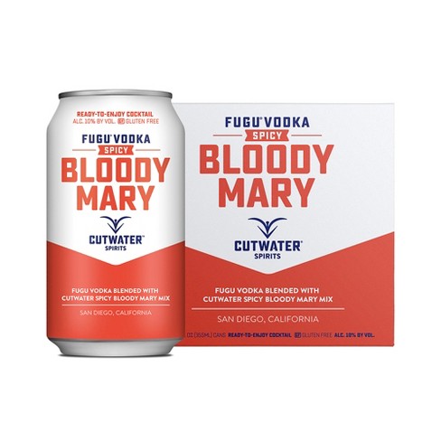 CUTWATER FUGU VODKA BLOODY MARY 4X12OZ CANS