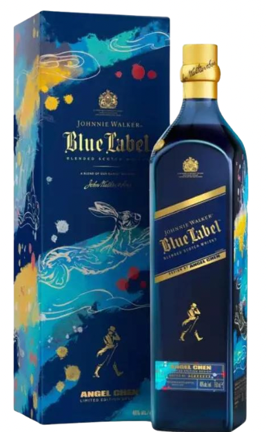 JOHNNIE WALKER BLUE LABEL SCOTCH BLENDED YEAR OF THE RABBIT LIMITED EDITION 750ML