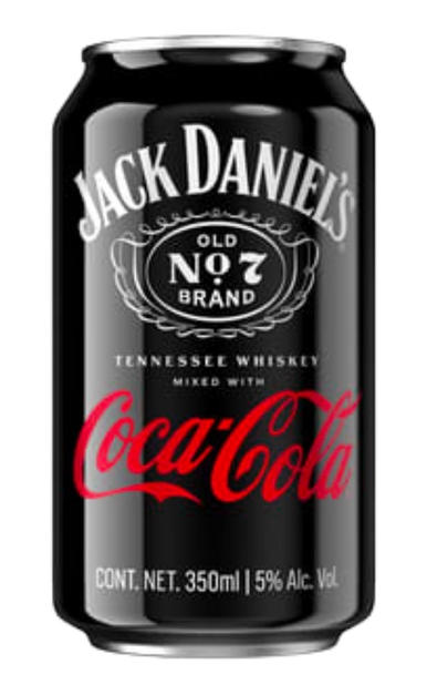 JACK DANIELS WHISKEY WITH COCA-COLA 4X355ML CANS