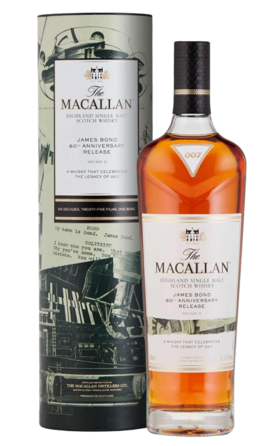 MACALLAN JAMES BOND SCOTCH SINGLE MALT 60TH ANNIVERSARY DECADE 2 EDITION 700ML