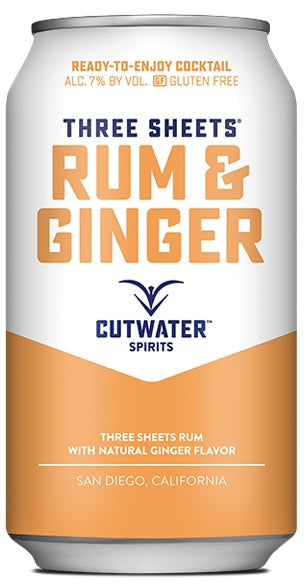 CUTWATER RUM & GINGER 14PF 4X12OZ CANS - Remedy Liquor