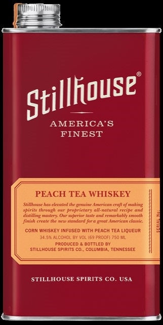 STILLHOUSE MOONSHINE WHISKEY PEACH TEA AMERICAN FINEST 750ML