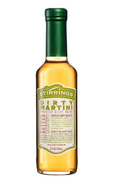 STIRRINGS DIRTY MARTINI MIX 355ML