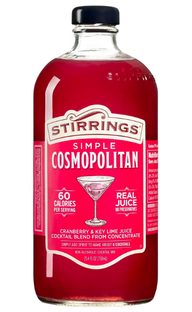 STIRRINGS SIMPLE COSMOPOLITAN MARTINI 750ML