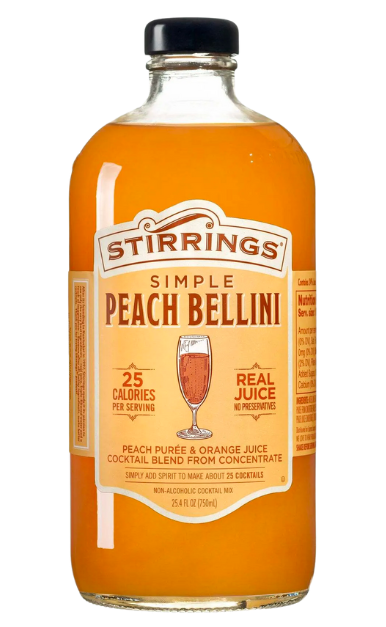 STIRRINGS PEACH BELLINI MIX 750ML