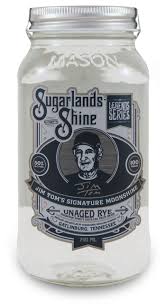 SUGARLANDS SHINE MOONSHINE JIM TOMS UNAGED RYE TENNESSEE 750ML